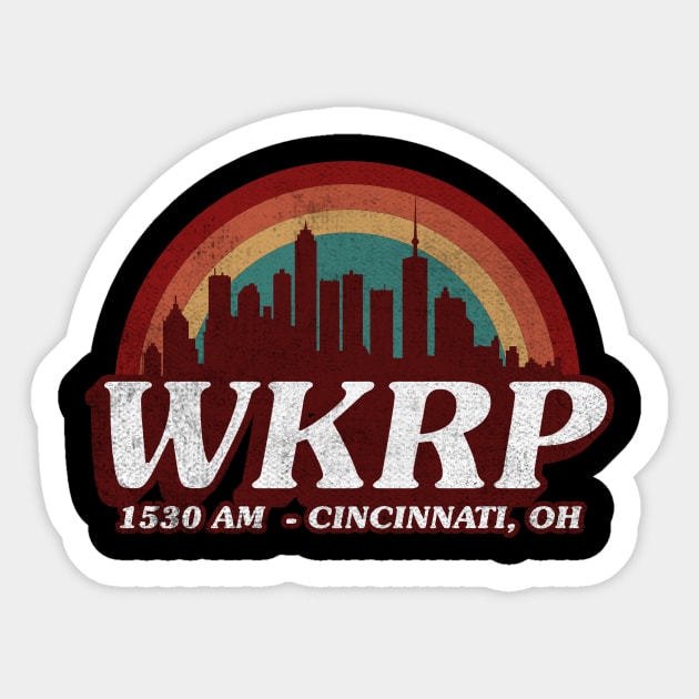 wkrp in cincinnati vintage Sticker by Suarezmess